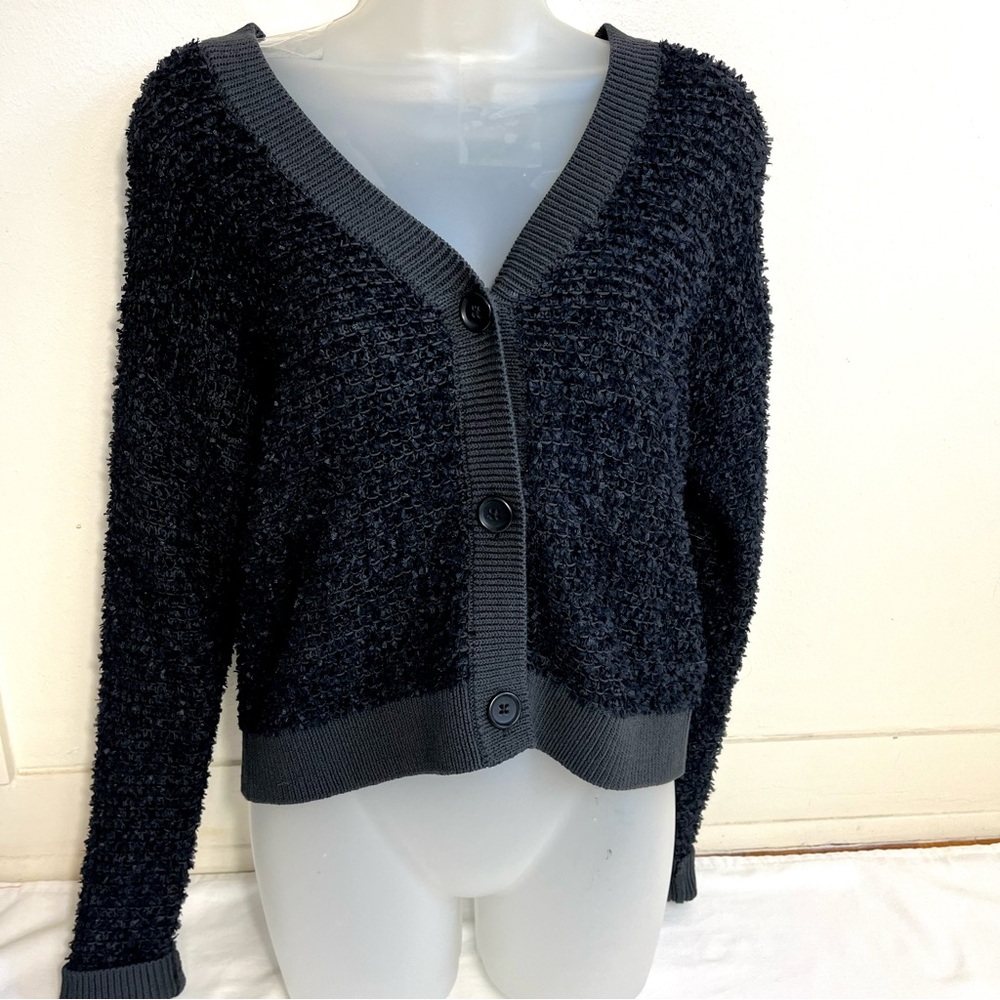 Club Monaco Textured Button Cardigan Sweater